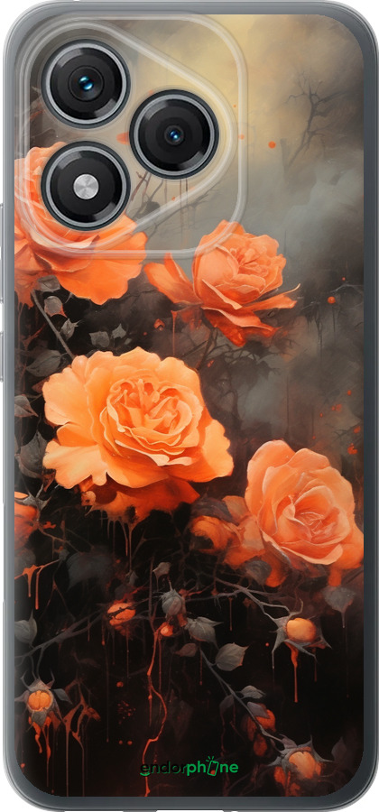 Силиконовый чехол Оранжевые розы для Huawei Honor 400 Lite 5G - 5944u-3993 изображение 