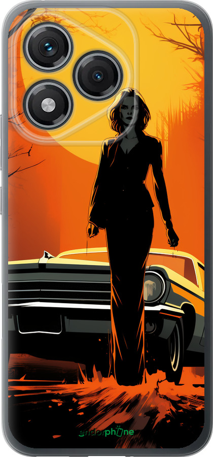 Силиконовый чехол Чехол для телефона Девушка возле автомобиля для Huawei Honor 400 Lite 5G - 5946u-3993 изображение 