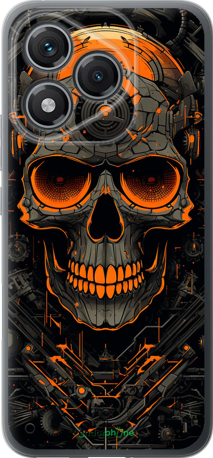 Силиконовый чехол Череп для Huawei Honor 400 Lite 5G - 5952u-3993 изображение 