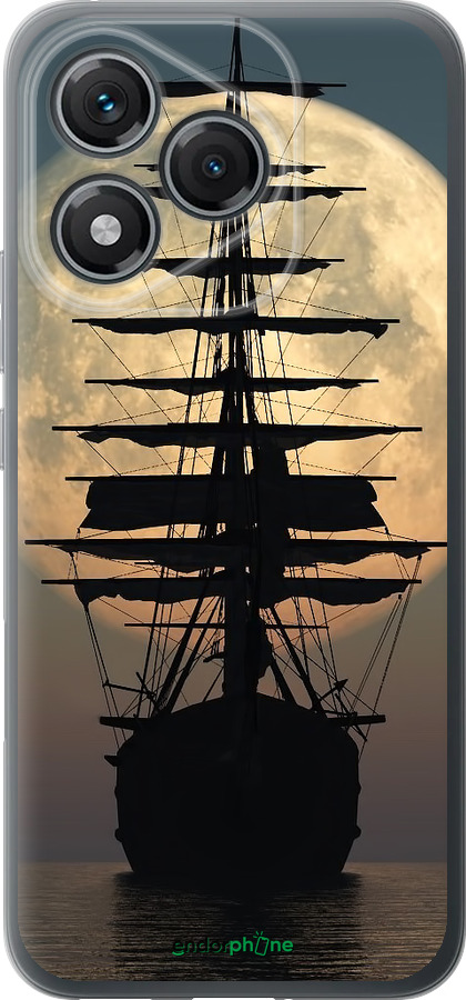 Силиконовый чехол Корабль для Huawei Honor 400 Lite 5G - 5998u-3993 изображение 