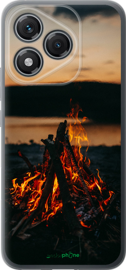 Силиконовый чехол Огонь для Huawei Honor 400 Lite 5G - 6021u-3993 изображение 