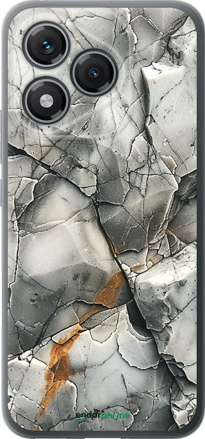 Силиконовый чехол Серый мрамор для Huawei Honor 400 Lite 5G - 6041u-3993 изображение 