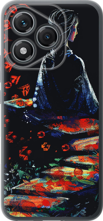 Силиконовый чехол Мечтательная девушка для Huawei Honor 400 Lite 5G - 6042u-3993 изображение 