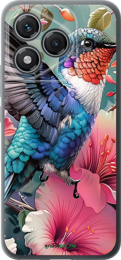 Силиконовый чехол Сказочная колибри для Huawei Honor 400 Lite 5G - 6051u-3993 изображение 
