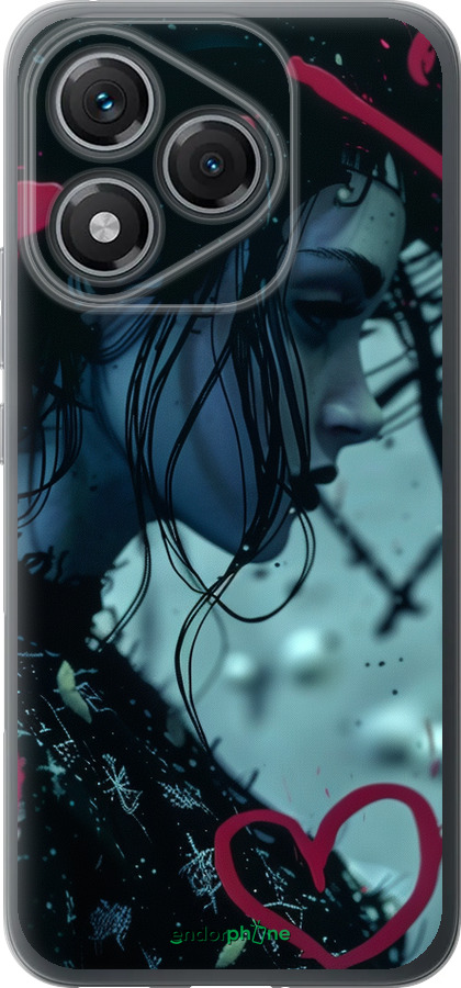 Силиконовый чехол XO Love v2 для Huawei Honor 400 Lite 5G - 6057u-3993 изображение 