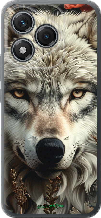 Силиконовый чехол Волчий взгляд для Huawei Honor 400 Lite 5G - 6066u-3993 изображение 