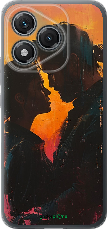 Силиконовый чехол Любовь на полотне для Huawei Honor 400 Lite 5G - 6067u-3993 изображение 