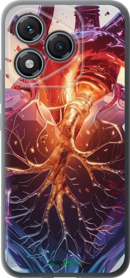 Силиконовый чехол Crystal Heart для Huawei Honor 400 Lite 5G - 6070u-3993 изображение 