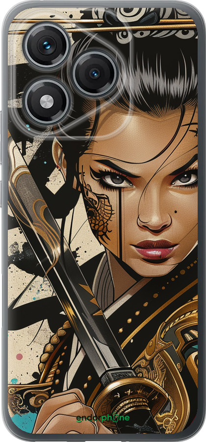 Силиконовый чехол Воительница ветров для Huawei Honor 400 Lite 5G - 6077u-3993 изображение 