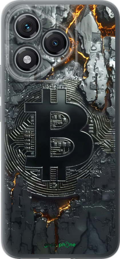 Силиконовый чехол Раскаленный биткойн для Huawei Honor 400 Lite 5G - 6091u-3993 изображение 