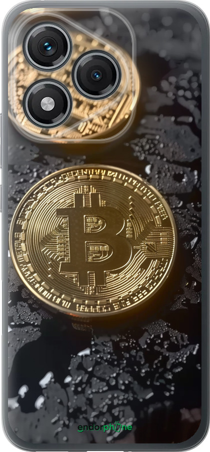 Силиконовый чехол Вулканический Bitcoin для Huawei Honor 400 Lite 5G - 6092u-3993 изображение 