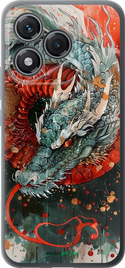 Силиконовый чехол Стихия огня для Huawei Honor 400 Lite 5G - 6101u-3993 изображение 