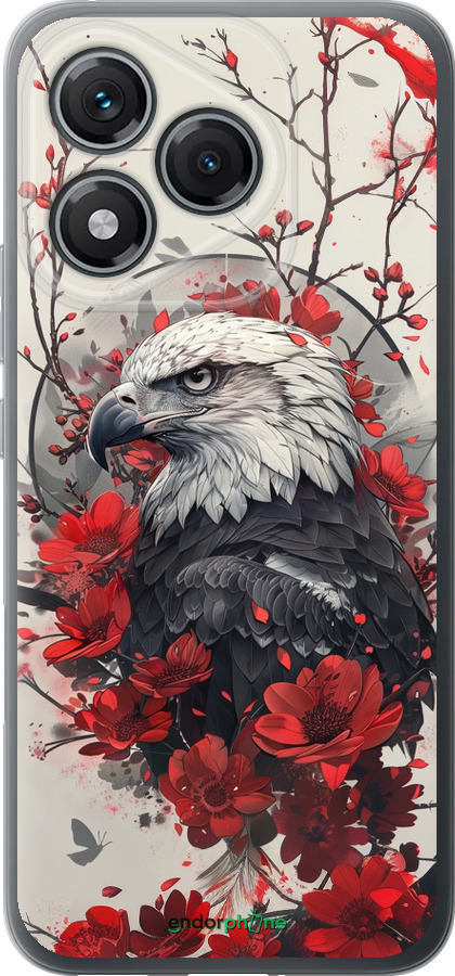 Силиконовый чехол Рубиновый орел для Huawei Honor 400 Lite 5G - 6103u-3993 изображение 