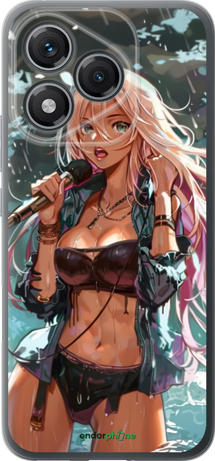 Силиконовый чехол Аниме-звезда под водопадом для Huawei Honor 400 Lite 5G - 6121u-3993 изображение 