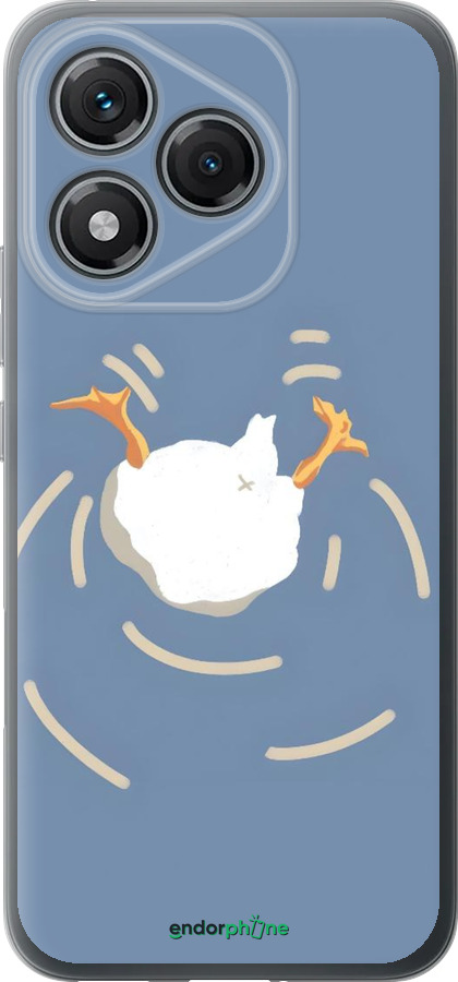 Силиконовый чехол Гусь ныряет для Huawei Honor 400 Lite 5G - 6275u-3993 изображение 