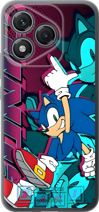 Силиконовый чехол Соник для Huawei Honor 400 Lite 5G - 6284u-3993 изображение 