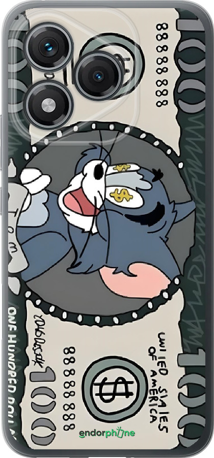 Силиконовый чехол Том и джерри для Huawei Honor 400 Lite 5G - 6291u-3993 изображение 