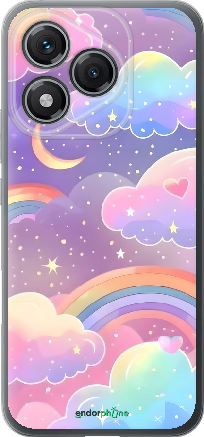 Силиконовый чехол Облака и радуга для Huawei Honor 400 Lite 5G - 6312u-3993 изображение 