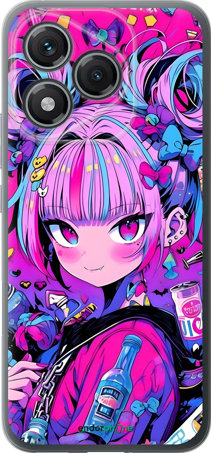 Силиконовый чехол Аниме милаха для Huawei Honor 400 Lite 5G - 6314u-3993 изображение 