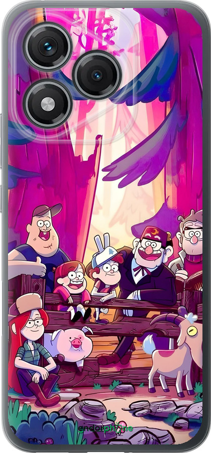 Силиконовый чехол Гравити Фолз для Huawei Honor 400 Lite 5G - 6365u-3993 изображение 