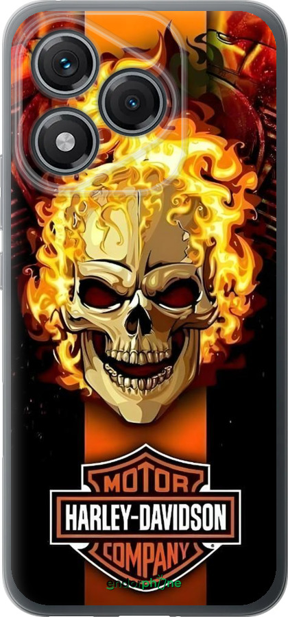 Силиконовый чехол Харлей девидсон для Huawei Honor 400 Lite 5G - 6370u-3993 изображение 