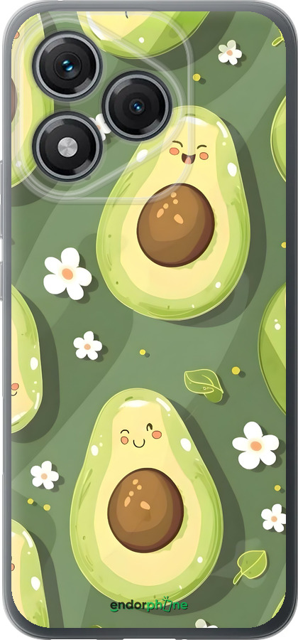 Силиконовый чехол Авокадо для Huawei Honor 400 Lite 5G - 6380u-3993 изображение 