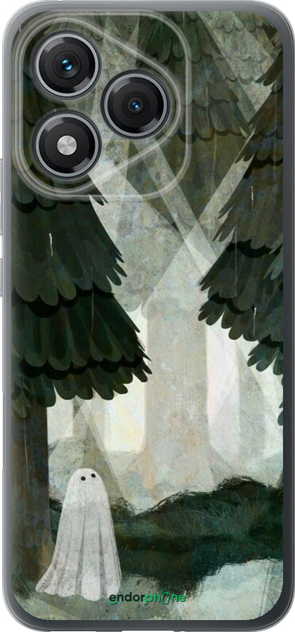 Силиконовый чехол С изображением соснового леса и привидения для Huawei Honor 400 Lite 5G - 6420u-3993 изображение 