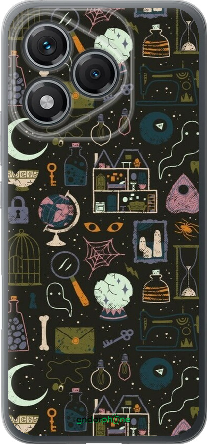 Силиконовый чехол Колдовской принт для Huawei Honor 400 Lite 5G - 6425u-3993 изображение 