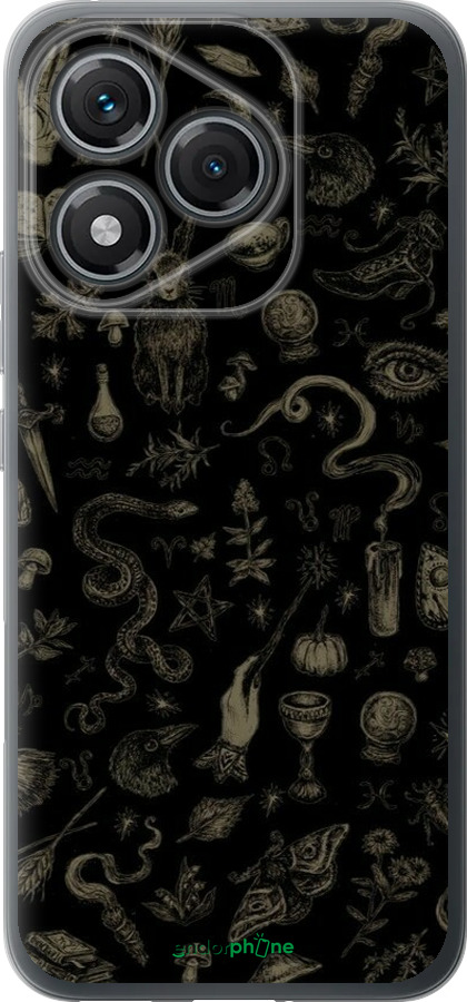 Силиконовый чехол Мистический коллаж с травами и магическими символами для Huawei Honor 400 Lite 5G - 6428u-3993 изображение 