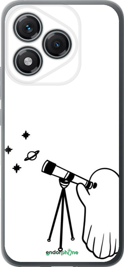 Силиконовый чехол Привидение астроном для Huawei Honor 400 Lite 5G - 6444u-3993 изображение 