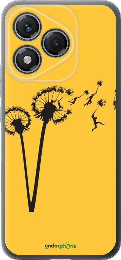 Силиконовый чехол Минимализм одуванчики для Huawei Honor 400 Lite 5G - 6449u-3993 изображение 