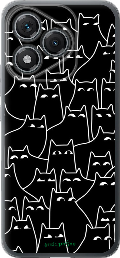 Силиконовый чехол С изображением кошек для Huawei Honor 400 Lite 5G - 6470u-3993 изображение 