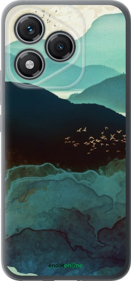 Силиконовый чехол С изображением гор Индиго для Huawei Honor 400 Lite 5G - 6484u-3993 изображение 