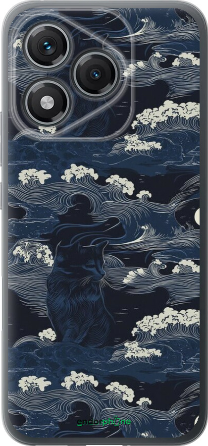 Силиконовый чехол Морская тематика в стиле арт-деко для Huawei Honor 400 Lite 5G - 6520u-3993 изображение 