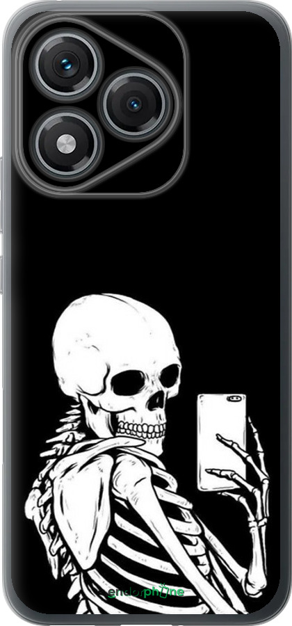 Силиконовый чехол Скелет делает Selfie для Huawei Honor 400 Lite 5G - 6535u-3993 изображение 