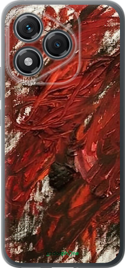 Силиконовый чехол Абстрактная композиция в красных тонах для Huawei Honor 400 Lite 5G - 6541u-3993 изображение 