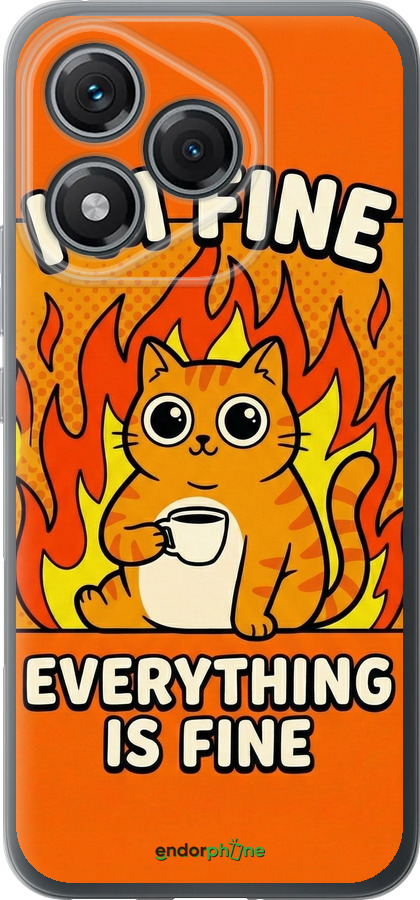 Силіконовий чехол Funny Cat для Huawei Honor 400 Lite 5G - 6786u-3993 изображение 