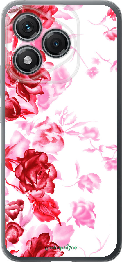 Силиконовый чехол Нарисованные розы для Huawei Honor 400 Lite 5G - 724u-3993 изображение 