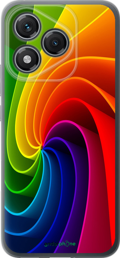 Силиконовый чехол Радужный вихрь для Huawei Honor 400 Lite 5G - 747u-3993 изображение 