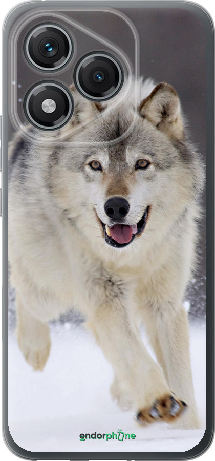 Силіконовий чехол Вовк, що біжить для Huawei Honor 400 Lite 5G - 826u-3993 изображение 