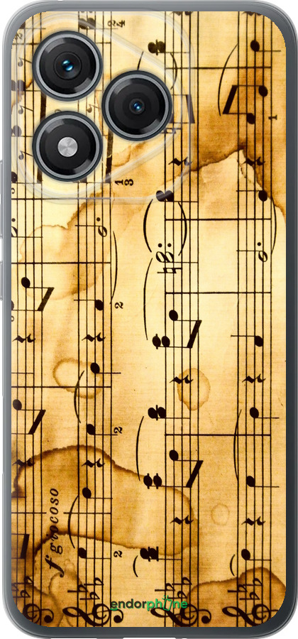 Силиконовый чехол Ноты для Huawei Honor 400 Lite 5G - 905u-3993 изображение 