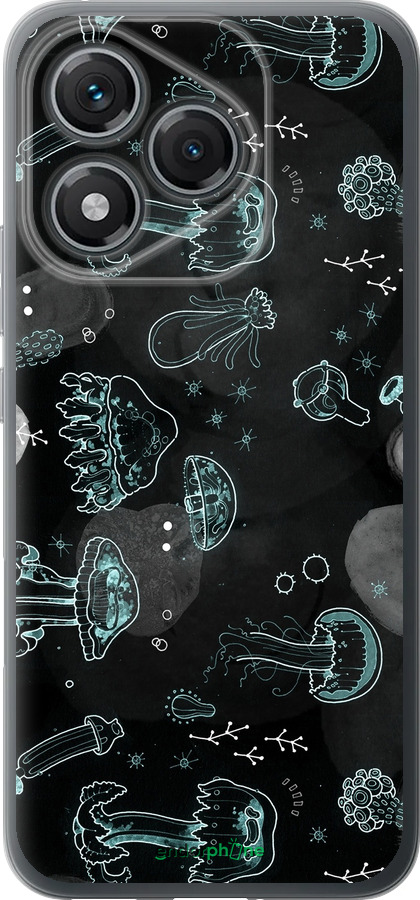 Силиконовый чехол Медузы для Huawei Honor 400 Lite 5G - 906u-3993 изображение 