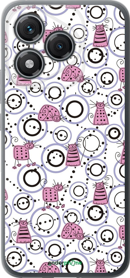 Силиконовый чехол Смешные коты для Huawei Honor 400 Lite 5G - 907u-3993 изображение 