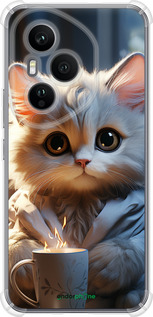 Силикон с усиленными углами чехол White cat для Huawei Honor 400 PRO 5G - 5646sp-4036 изображение 
