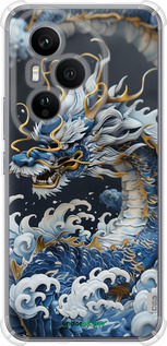 Силикон с усиленными углами чехол Водяной дракон для Huawei Honor 400 PRO 5G - 6113sp-4036 изображение 