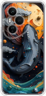 Силикон с усиленными углами чехол Кит в космосе для Huawei Honor 400 PRO 5G - 6328sp-4036 изображение 