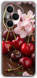Силикон с усиленными углами чехол Вишня в шоколаде для Huawei Honor 400 PRO 5G - 6698sp-4036 изображение 