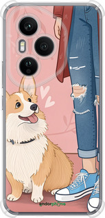 Силикон с усиленными углами чехол Корги 3 для Huawei Honor 400 PRO 5G - 6707sp-4036 изображение 
