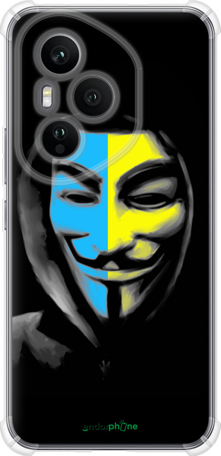 Силикон с усиленными углами чехол Украинский анонимус для Huawei Honor 400 PRO 5G - 1062sp-4036 изображение 