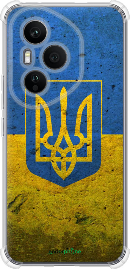 Силикон с усиленными углами чехол Флаг и герб Украины 2 для Huawei Honor 400 PRO 5G - 378sp-4036 изображение 
